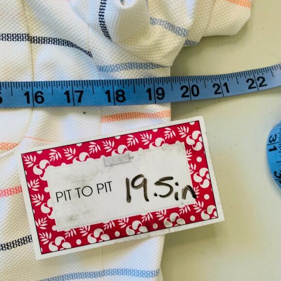 Talbots Womens White Striped Blazer Size 8 Petite Business Career NWT Multicolor - Picture 9 of 11